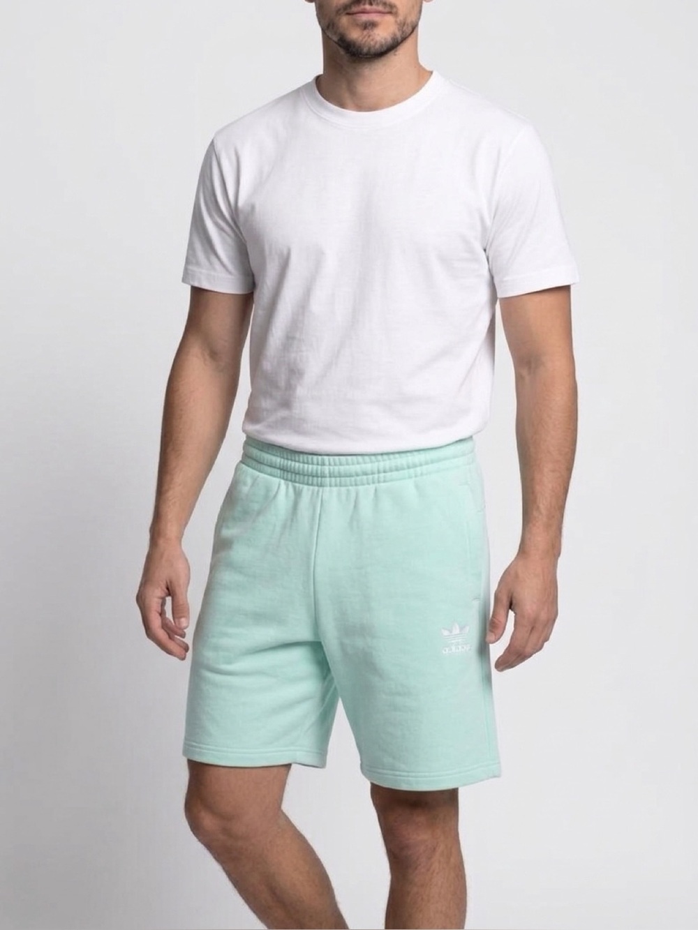 adidas Mint Green Athletic Lounge Shorts Men’s Small Women’s M
